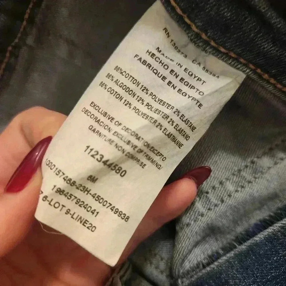 Vintage Women LEE Workwear Jeans Lee Workers Denim Jeans 26" Waist #C50 - Picture 3 of 6